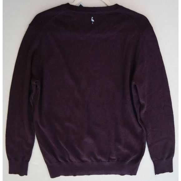 Tailorbyrd M220S2401 Men's Sz XL Purple Merino Wool Crew Neck Sweater - Picture 6 of 6